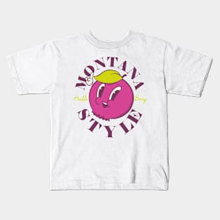 Montana Style | Huckleberry |  Iconic SignatureState Food Kids T-Shirt